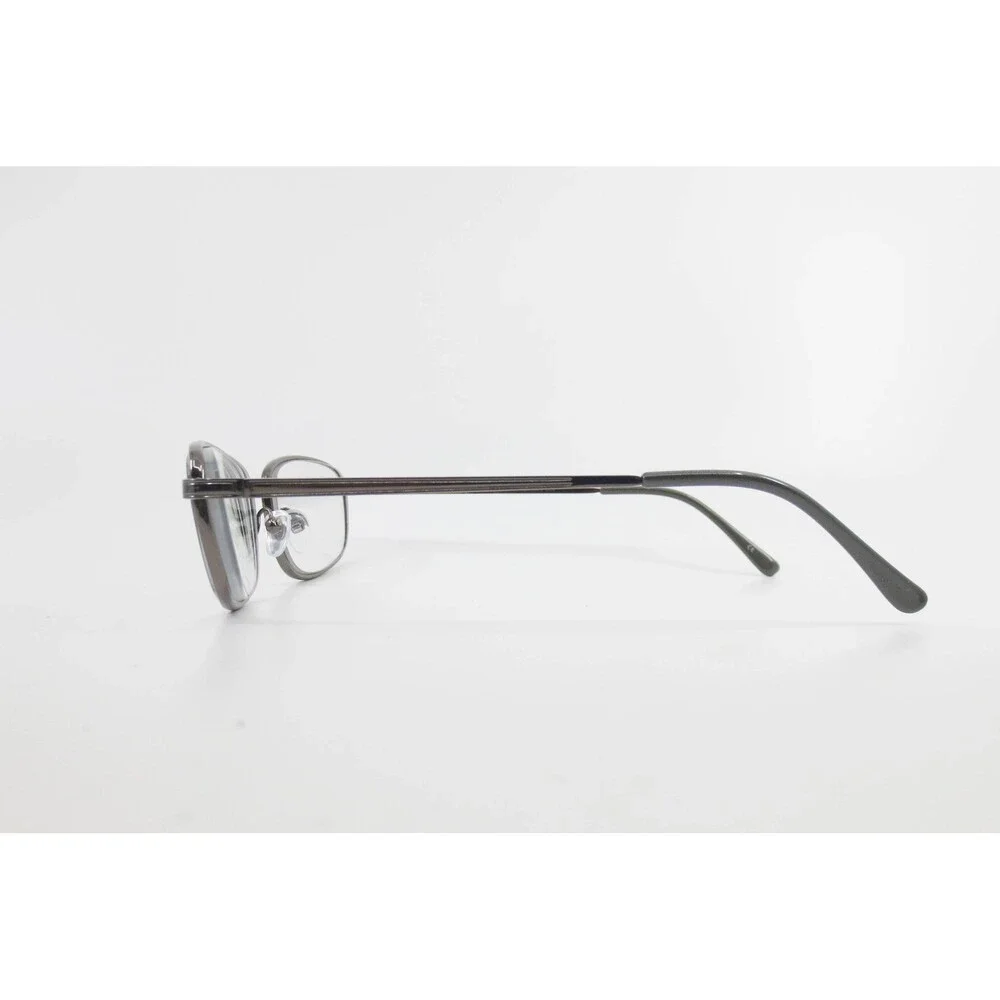 Gunmetal Gray Oval Metal Eyeglass Frames 49-18-135 Full Rim 37569